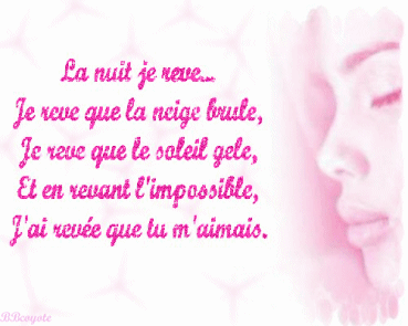 j'ai révé